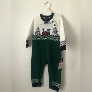 IZOD Baby Boys' Holiday Sweater Coverall - Choose SZ/color 3/6 M